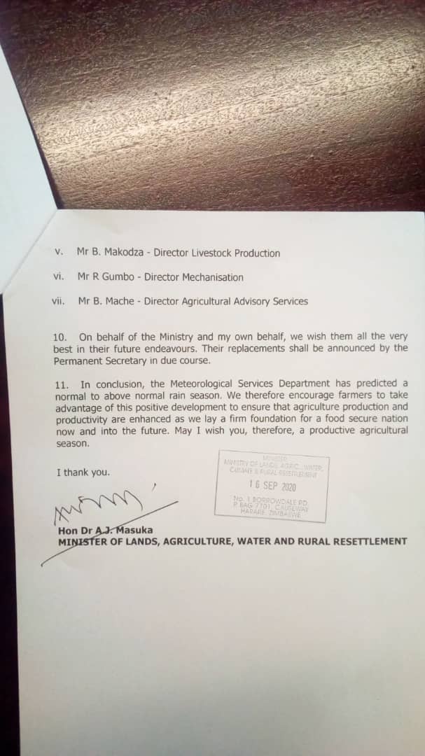 Statement by the minister of Agriculture Dr Anxious Masuka on the Winter wheat harvesting and marketing season <a href="/zfu_official/">ZFU_Official</a> <a href="/ZCFU_official/">ZCFU</a> <a href="/peezack/">Paul Zakariya</a> <a href="/PGambara/">Peter Gambara</a>