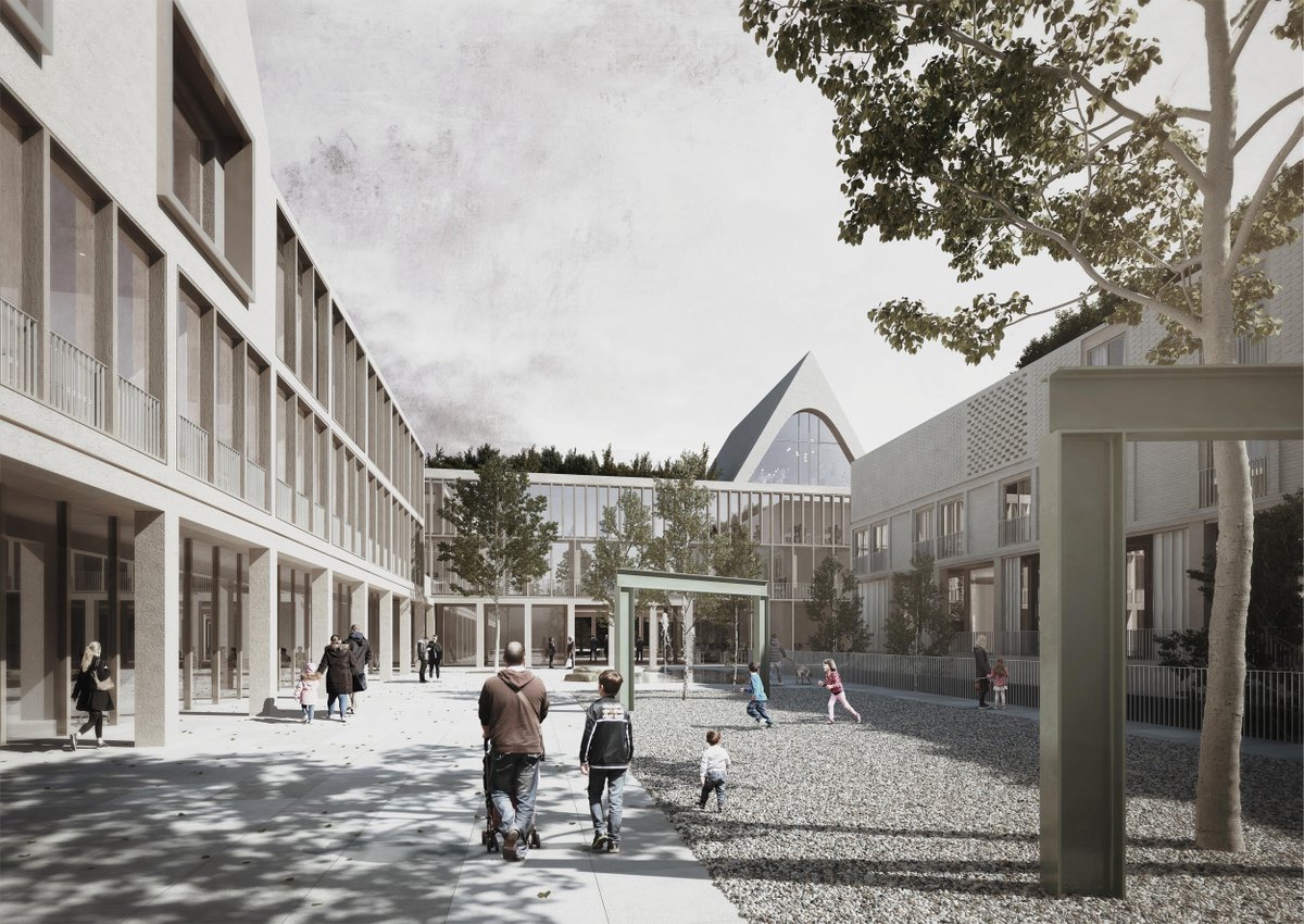 2nd prize.

Our design proposal for a hotel and a business park on the former Heyligenstaedt site in Gießen was awarded with the 2nd prize.