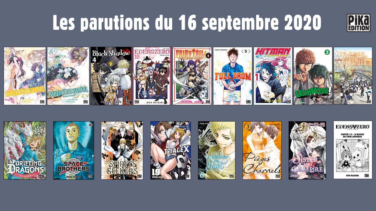 Bakemonogatari Tome 8 Edition Limitée Pika Édition on X: "EN LIBRAIRIE] ✨Voici les sorties du jour ! • Pika  Shônen • 🧛"Bakemonogatari", tome 8 🧛"Bakemonogatari", tome 8 édition  limitée ✨"Black Shadow", tome 4 🌌"Edens Zero", tome 10