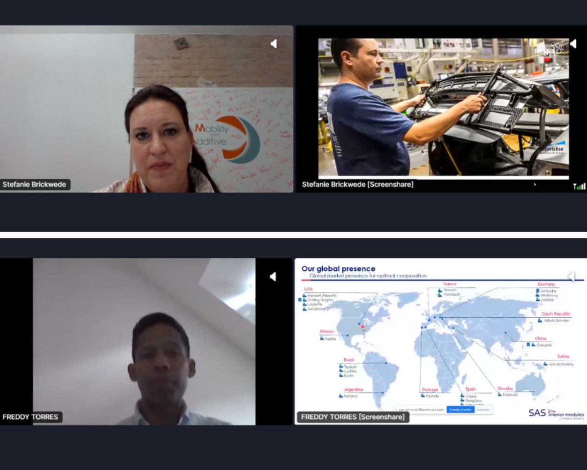 fmtexpo's tweet photo. At #FMTX online, the show is going on with 2 exciting tracks:

🔹 #FutureFactory
🔹 #3DPrinting Live

Right now listening to the great presentations of Freddy Torres &amp; Stefanie Brickwede!
https://t.co/7vnIlYd03H https://t.co/TlleRxkUOj