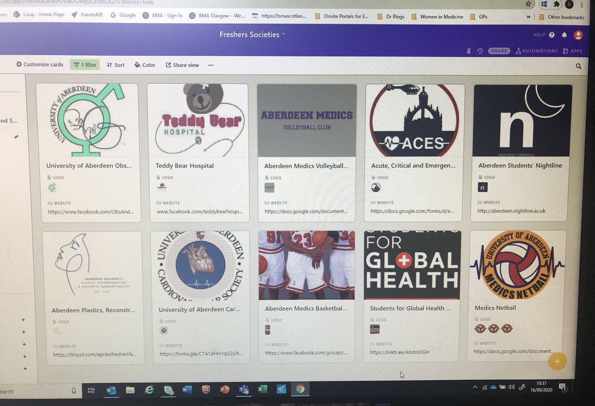 bmagayle's tweet photo. Here are just some of the #studentsocieties you can connect with at @BMAScotland #virtualfreshers events for @UofGlasgow and @aberdeenuni
We’re setting up their virtual stands now.
Places limited - don’t miss out!!
#medstudent #medsoc #freshers https://t.co/jjedN5YD41