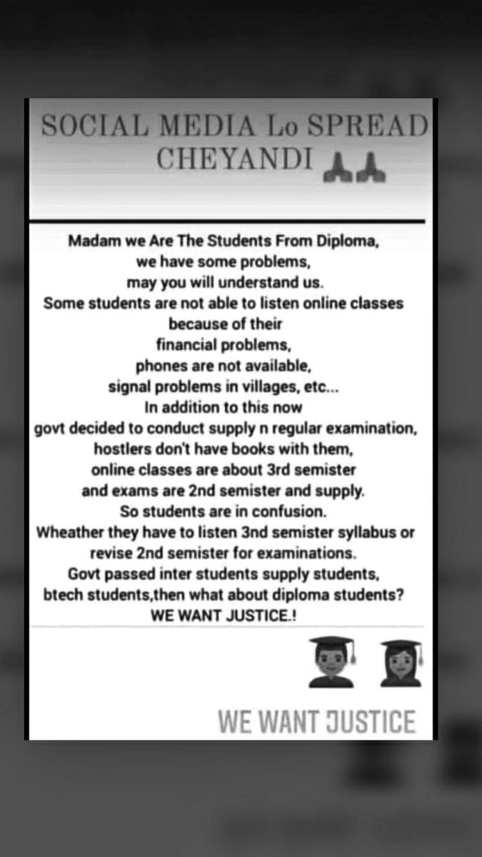 GuruMennula's tweet photo. #justicefordiplomastudents we want justice 🙏 https://t.co/dfU0Ty6mku