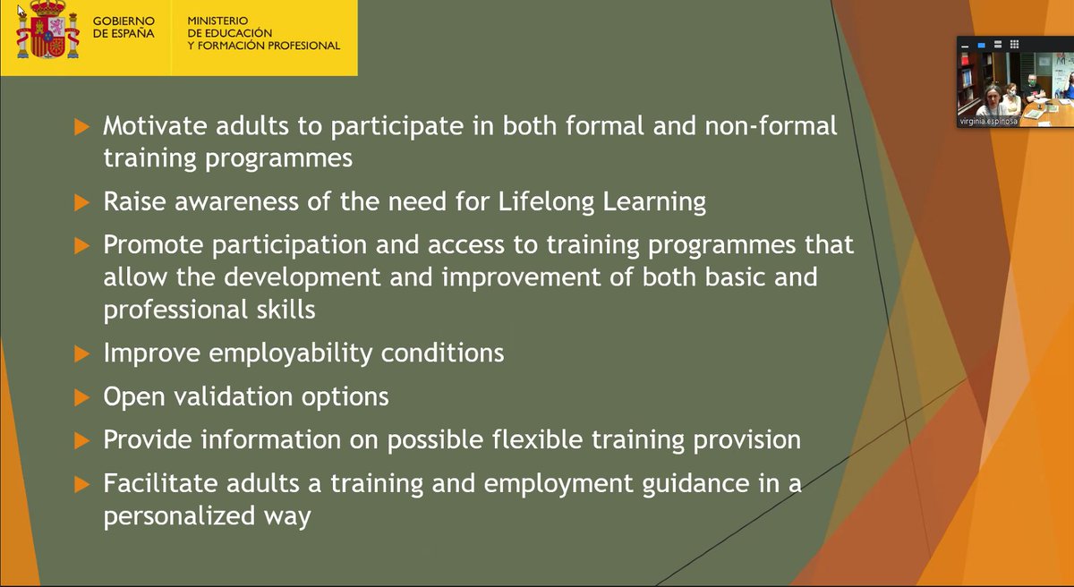 TVUslo's tweet photo. #PLASlovenia #EAAL event @AndragoskiSLO:
Ana Ferrando and Virginia Espinosa Berrocal: The role of guidance in the assessment and accreditation of basic skills: towards a national common framework in Spain
https://t.co/vWZ42S38Kj
#TVU2020 #LLW2020 #AK2020 #guidance https://t.co/rhA5wB7cmH