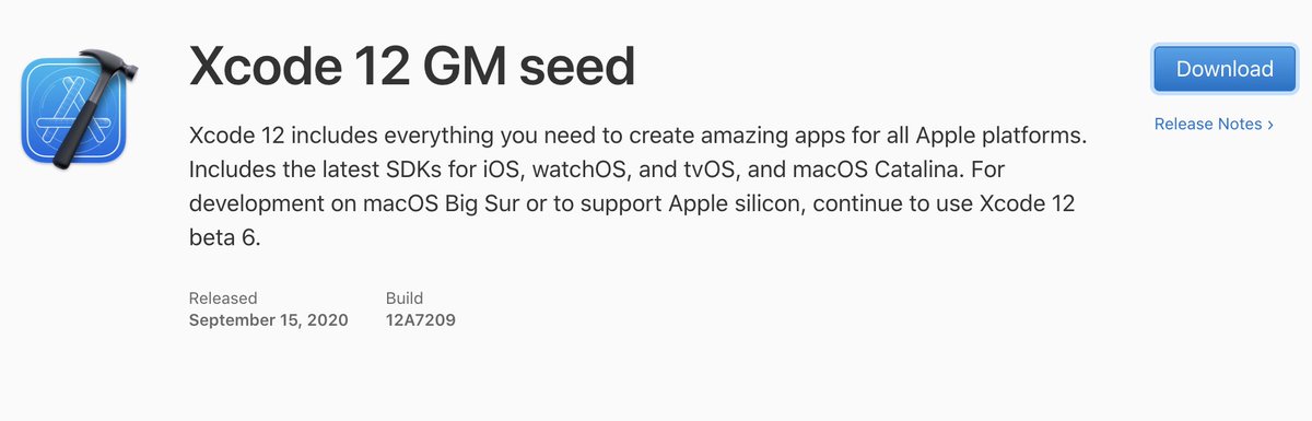 F_Sabri's tweet image. #Xcode12 GM is now available for developers