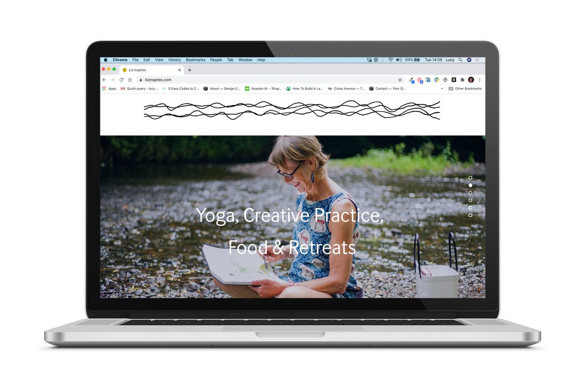 WebDesignerLucy's tweet image. Good photography on your website, essential for your credibility and to gain trust. 

Textile artist, art facilitator and yoga instructor Liz Nilsson gave me beautiful photos to play with for her website lizinspires.com Her aesthetic shines through #webdesign #squarepace