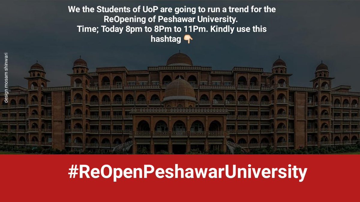 MuhamadSheraz6's tweet image. #ReOpenPeshawarUniversity