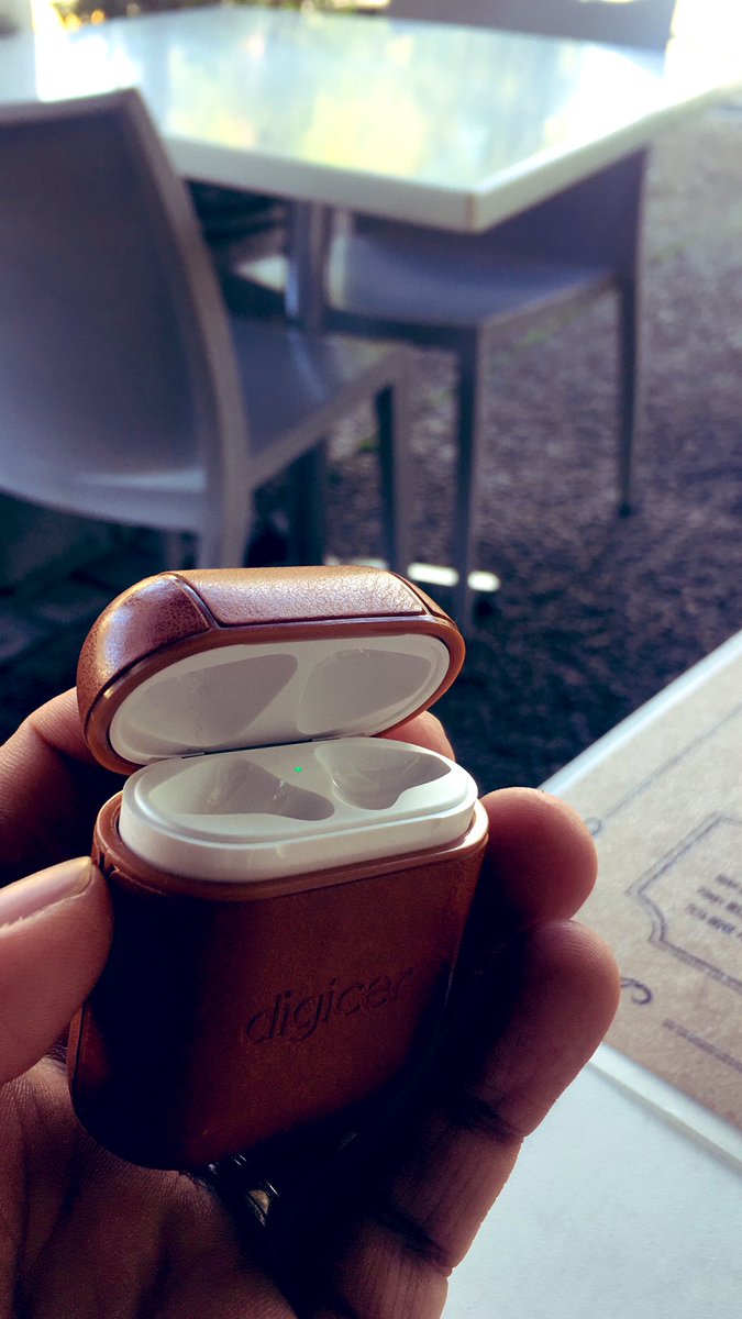 Oosterwyk's tweet image. Over the moon with my new 🍏 AirPods accessory. The little joys during #Phdwriteup