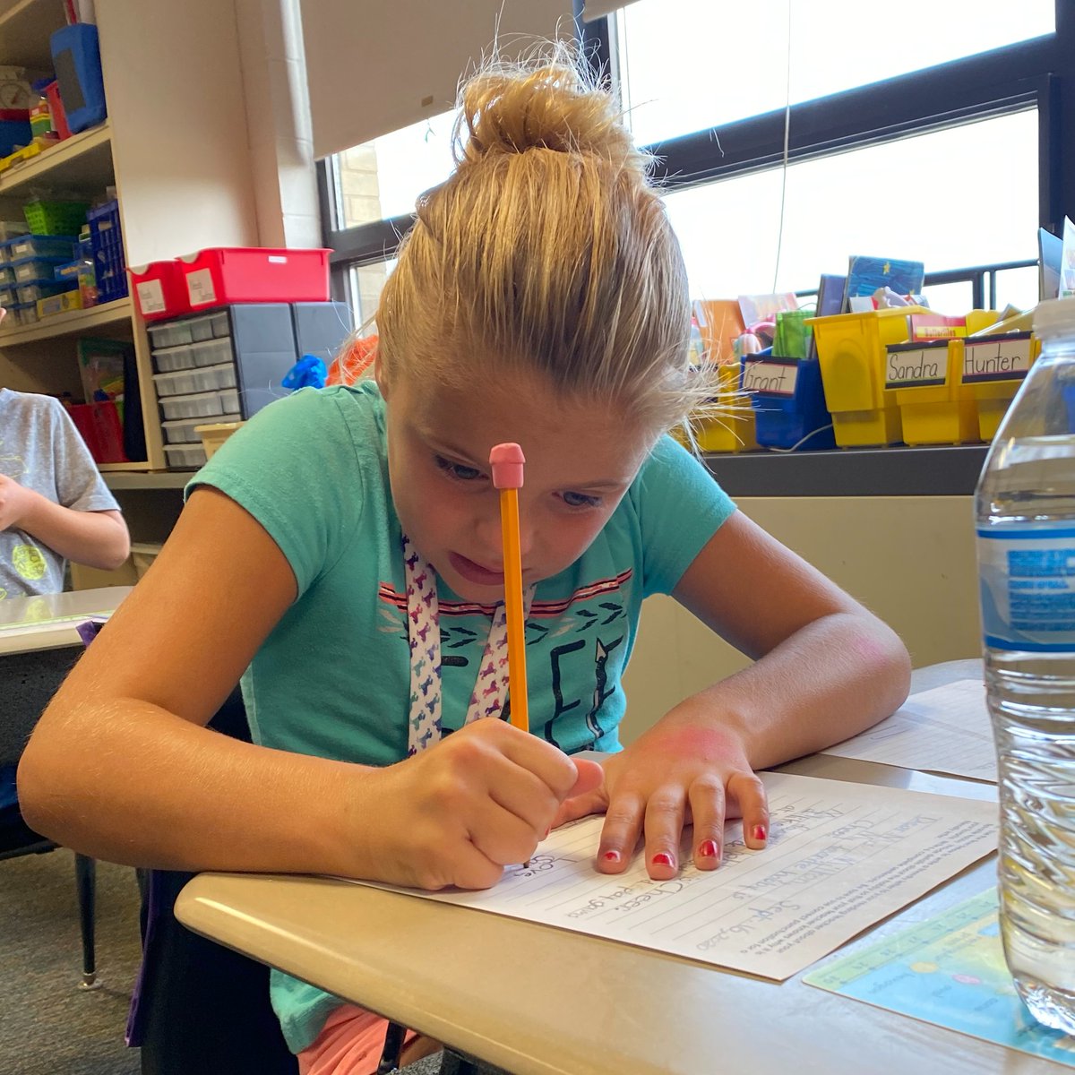 SunmanEl's tweet image. Mrs. Milton's 2nd Graders are sharing their favorite hobbies with her through writing friendly letters. 
#learningobjective
#HowMuchWeCanGrow
#WatchSunmanDearborn
