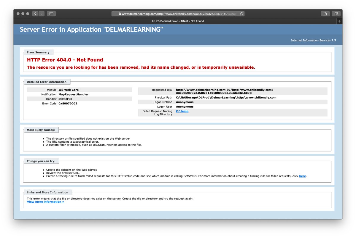 nharperc's tweet photo. @CengageLearning I spent $28.38 on your ChiltonDIY product only to get this server error when I try to access the  materials from my account. How can I get this refunded? https://t.co/ki0LXvnItp
