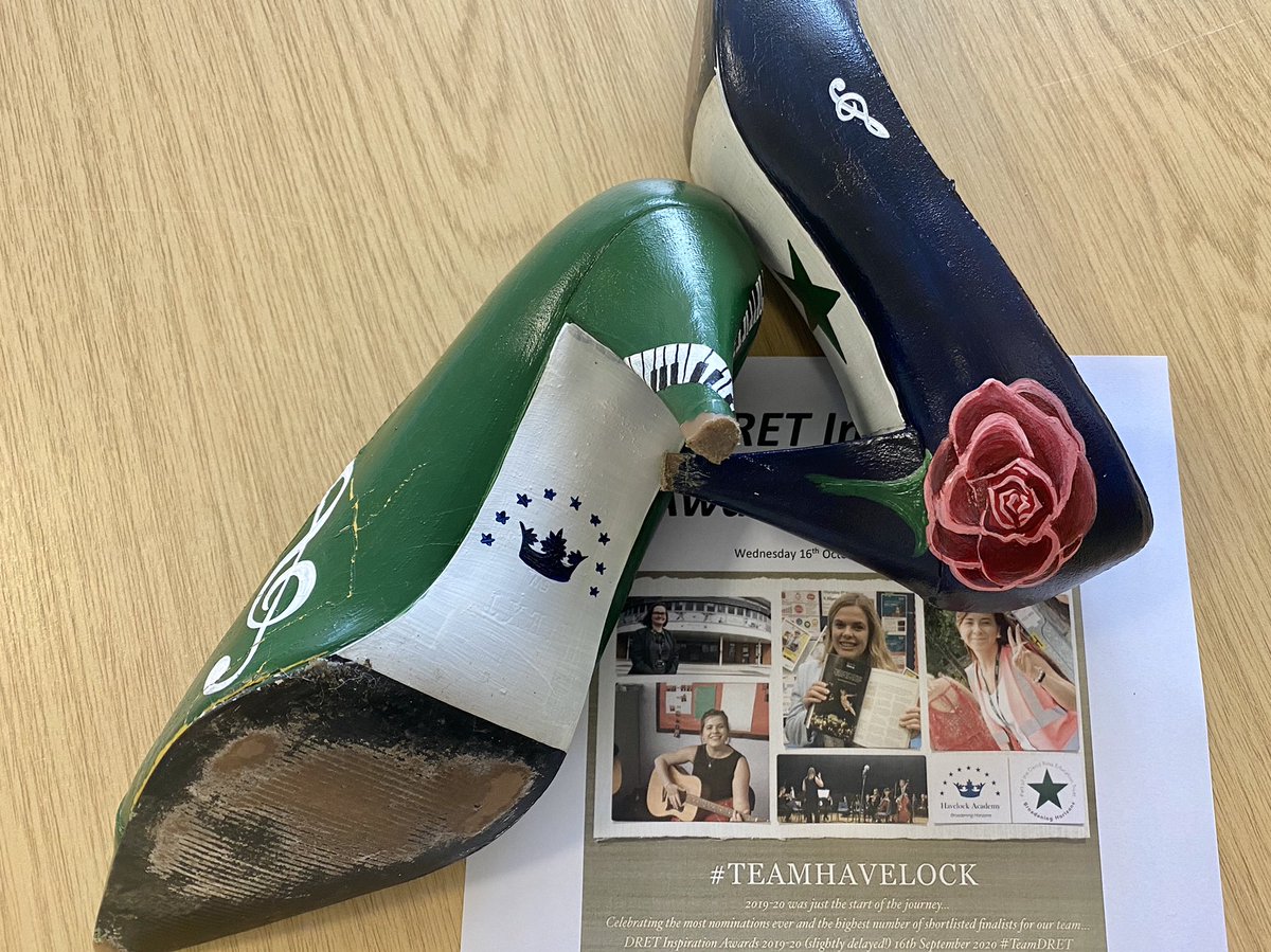 When only that one pair of shoes will do! Bring on the #DRETInspirationAwards 2019-20 - we are all ready @HavelockAcademy for the Virtual Awards, streamed around the academy #TeamHavelock