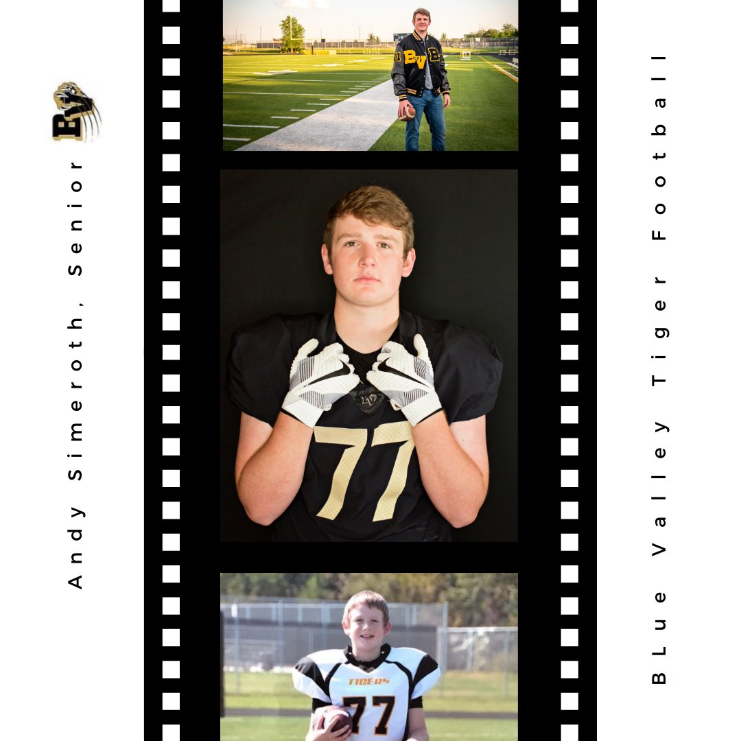 BVTouchdownclub's tweet image. Andy Simeroth, OL, 6'3, 230. What do you want to be when you grow up? Police Officer. What's your best BV football memory? "Working the BV youth football camp with the team." #BVTigerFootball #StrengthInUnity #BVHS #Classof2021