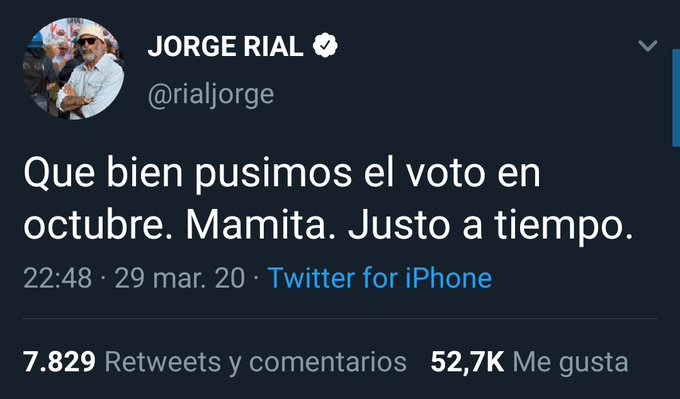 FerIglesias's tweet photo. Saludos, Jorgito @rialjorge Todo bien, ahí? https://t.co/BIGSEf3MPt