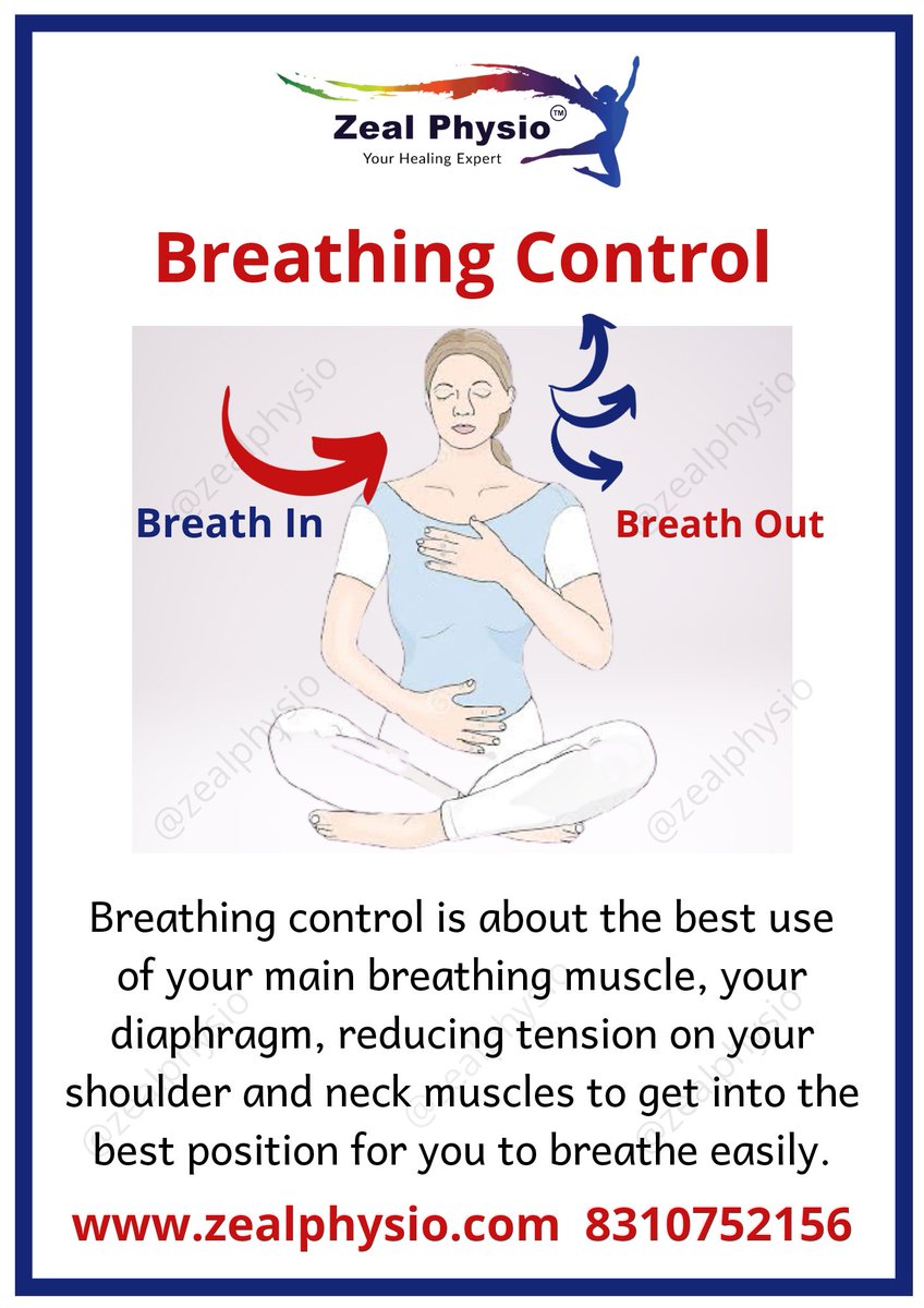 zealPhysio's tweet photo. Try to use as little effort as possible and make your breaths slow, relaxed and smooth.
#breathingcontrol
#improvedlungfunction
#diaphragm
#strength
#exercise https://t.co/mvIJQum7Tm