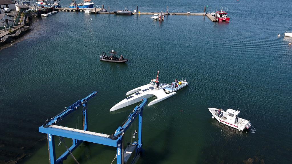 After two years of design and construction, the Mayflower Autonomous Ship was lifted into the water. 🌊
Learn how the #AI and solar powered vessel will collect vital environmental data on its transatlantic voyage: https://t.co/4jNI15ZSoy https://t.co/I4elhE79em