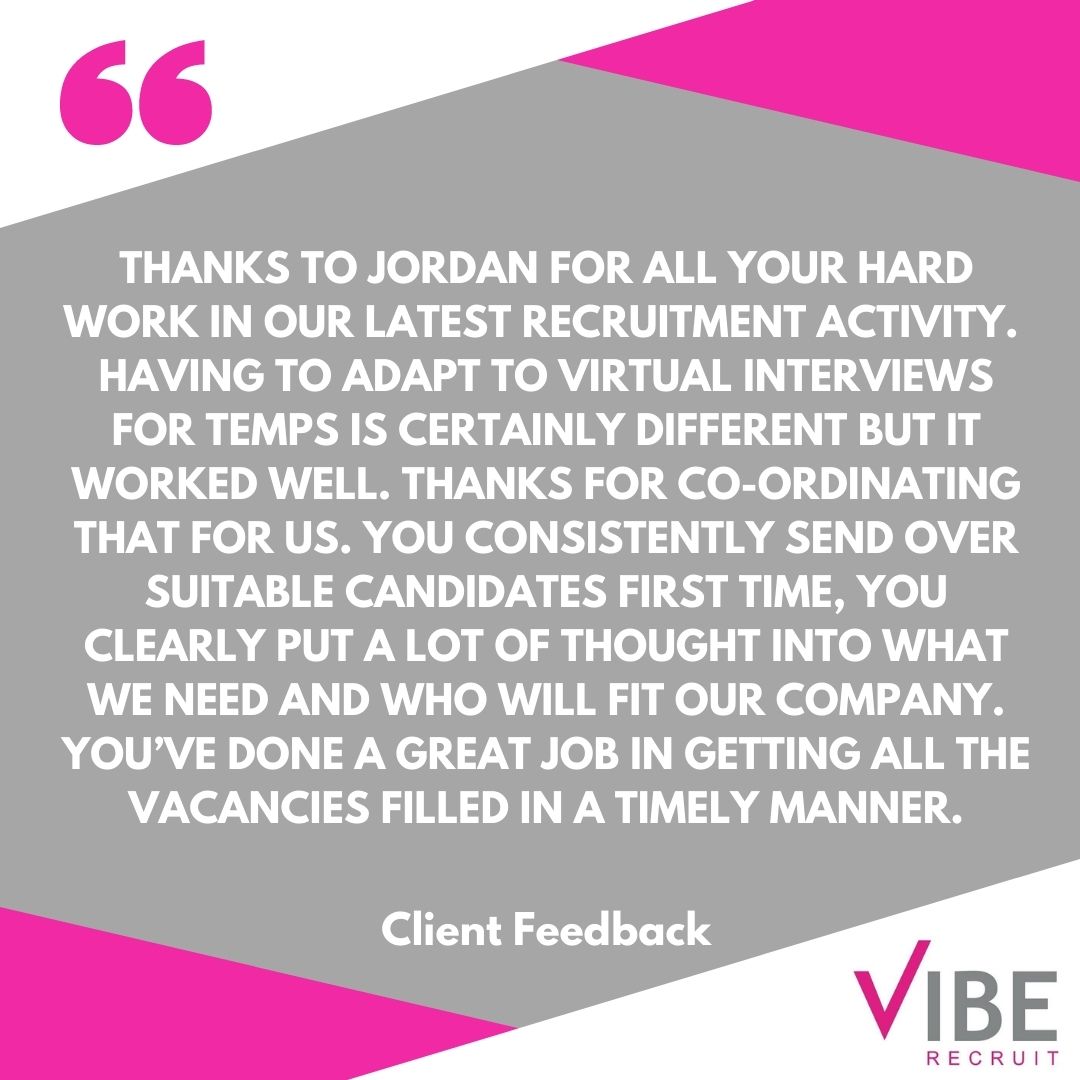 Fantastic client feedback for Jordan, great work!

#testimonial
