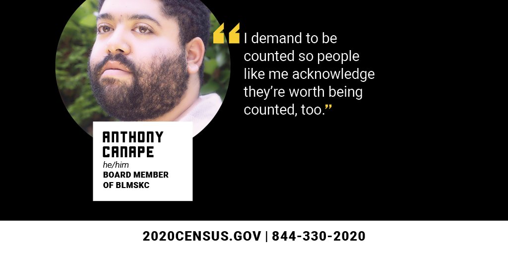 BLMSeattleKC's tweet photo. We demand political power. We demand resources to help Black and brown people survive and thrive. We #DemandtobeCounted. Complete your census (or help your neighbor, family, friends complete theirs) at https://t.co/g6yO3ouik8 | 844-330-2020. https://t.co/USNRT332Bz