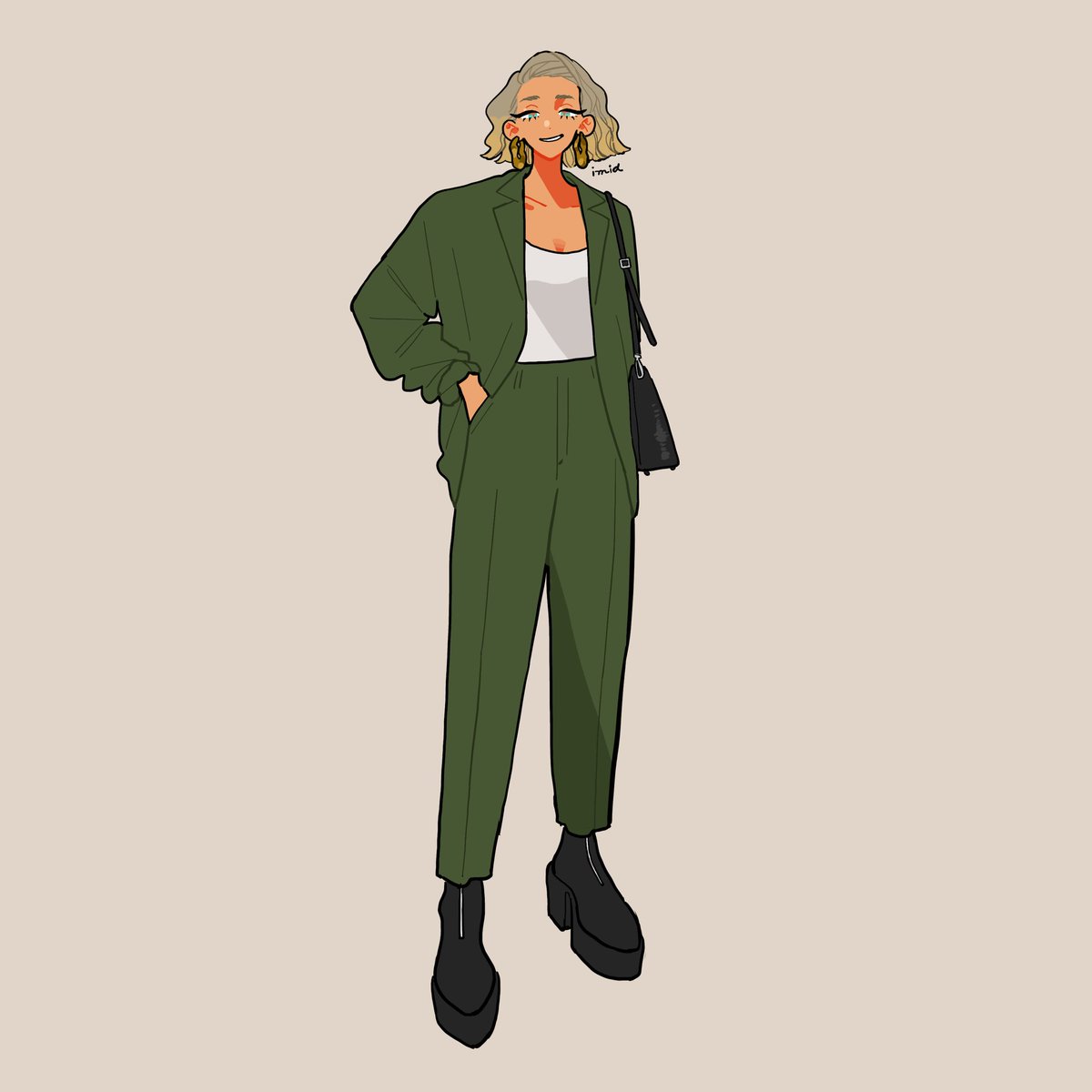 セットアップ Imidのイラスト