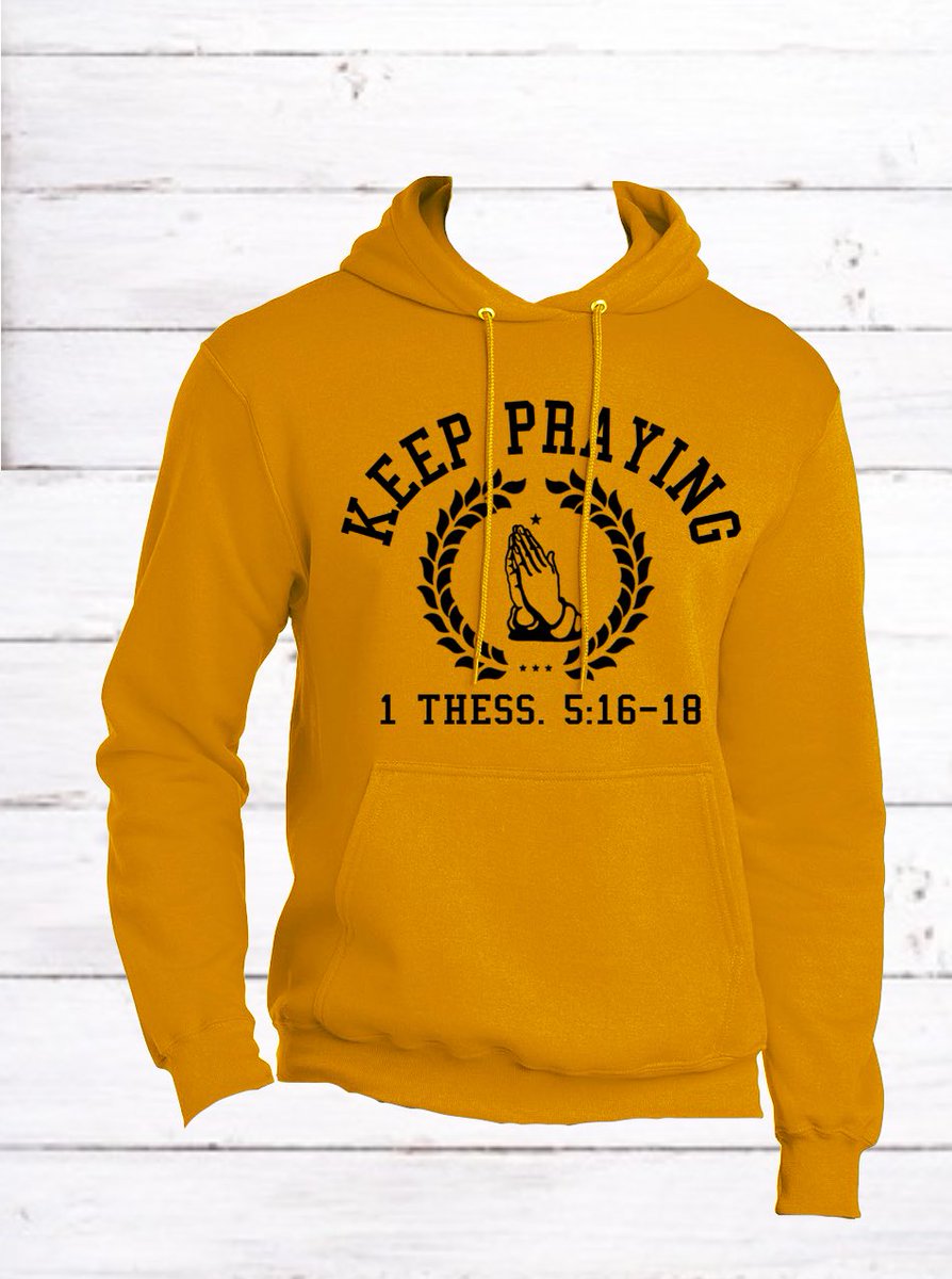 BeBoldWearTruth's tweet photo. A great reminder for the believer to rejoice, be thankful, and to pray without ceasing: Keep Praying
Multiple color options. Preorder yours today!
https://t.co/Ig781vO4aw
#KeepPraying #WearTruth https://t.co/B6HVKMHFVH