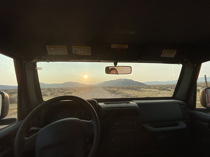 Omg I missed my Jeep. Scaled a mountain and did donuts in some salt flats in the middle of a hidden valley