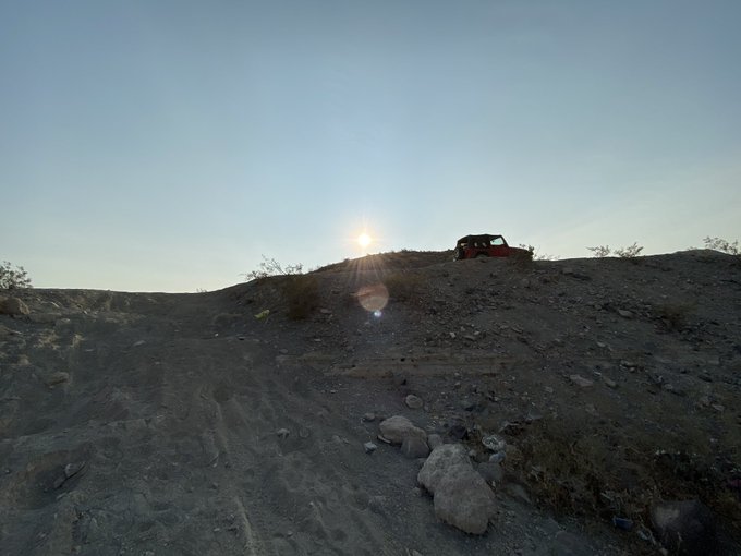 Omg I missed my Jeep. Scaled a mountain and did donuts in some salt flats in the middle of a hidden valley