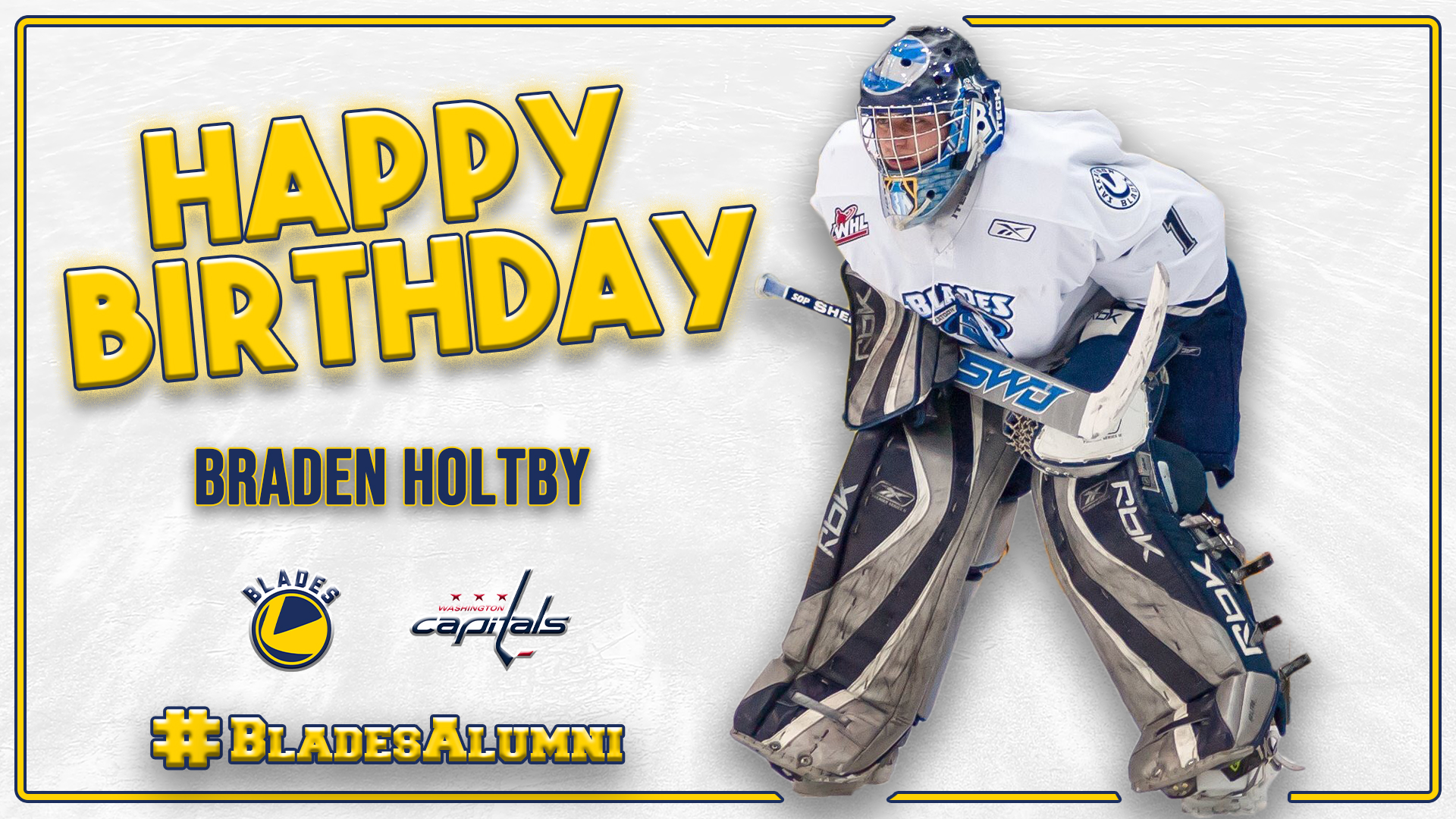 Did you know Braden Holtby used to play for us? Like this post to wish Holts a Happy Birthday 