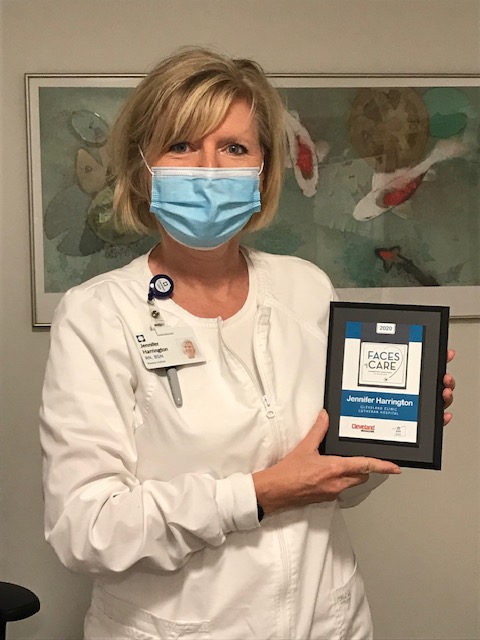 Congrats to #CCLutheranHospital nurse Jennifer who was honored at the 2020 Faces of Care Gala! #cleclinicnurses @ClevelandMag @YON2020NEO @GreatClevNurse