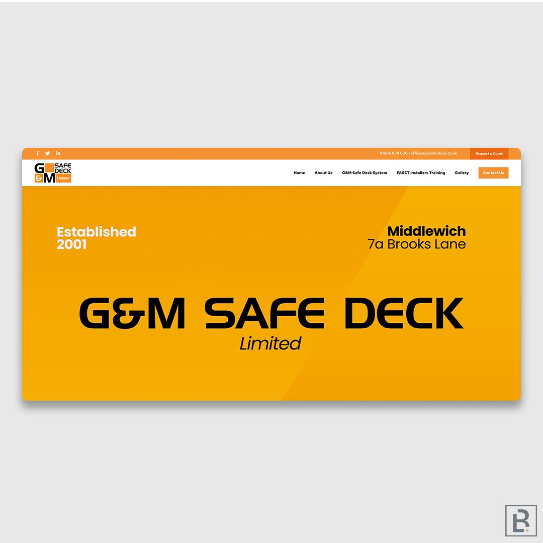 BlueWhaleMediaL's tweet photo. We're excited to showcase the new G&M Safety Deck website: https://t.co/OKfoqtWga4 A perfect example of a design that incorporates video onto the homepage🎥
#webdesignwarrington #digitalagency #video #marketing https://t.co/IkHlS99zD4