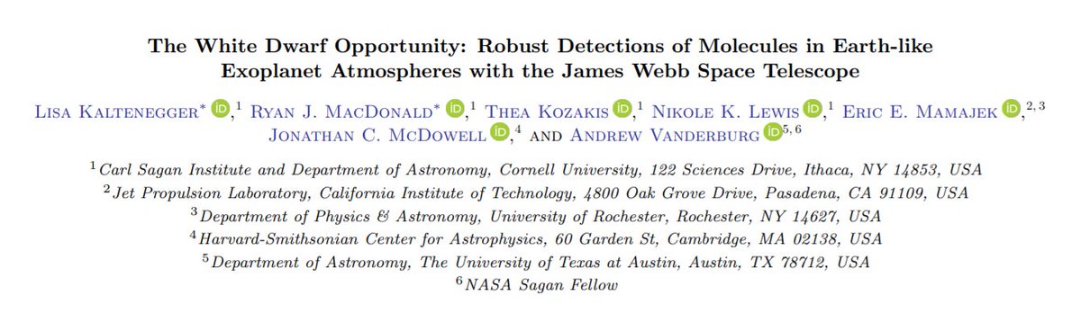 Our paper, 'The White Dwarf Opportunity' - just published in ApJL - provides an answer. http://doi.org/10.3847/2041-8213/aba9d3(coming to arXiv tonight)Shoutout to my co-lead  @KalteneggerLisa, was great working with you on this!