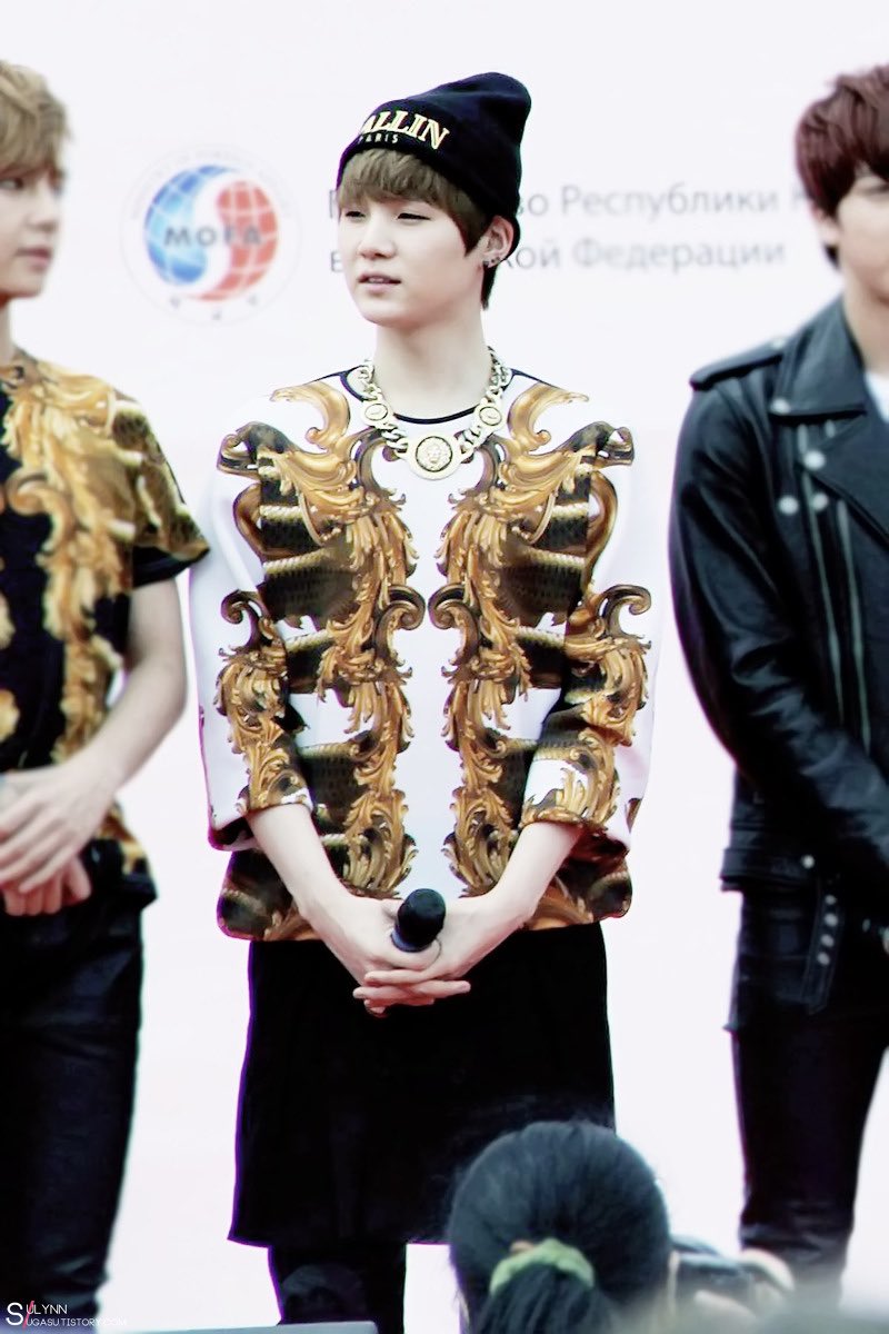 fetus yoongi wearing skirts; a much needed thread