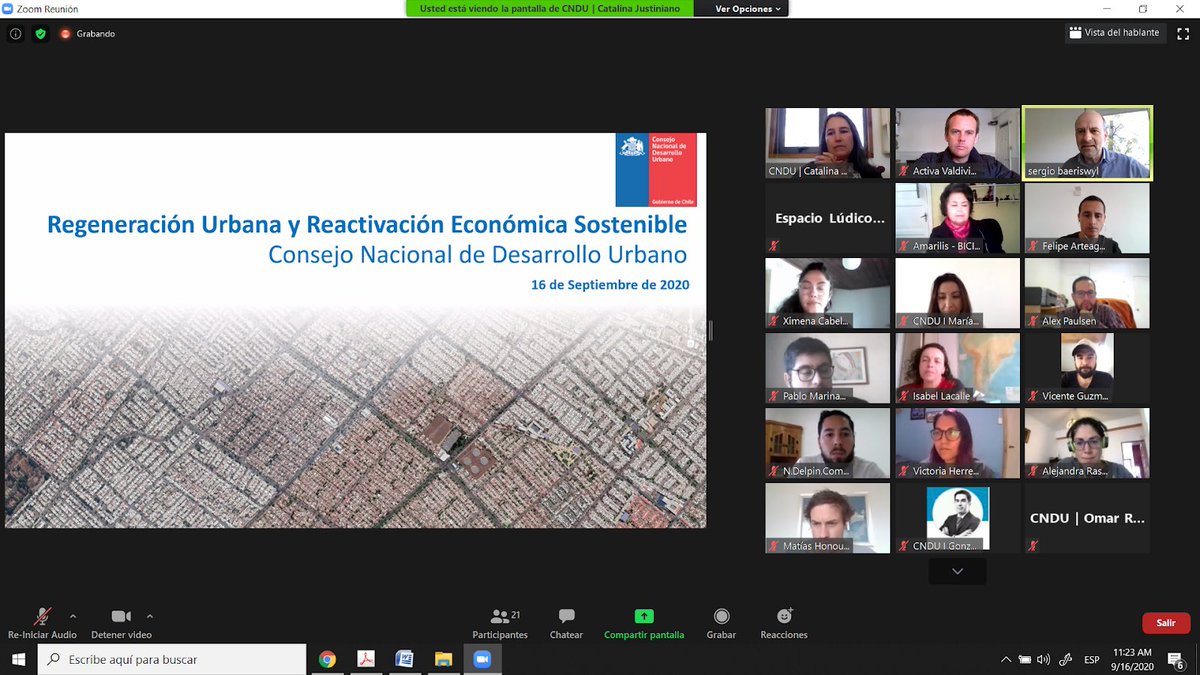 <a href="/cndu_chile/">Consejo Nacional de Desarrollo Urbano</a> <a href="/espacioludico/">Espacio Lúdico</a> <a href="/bicicultura/">bicicultura</a> <a href="/ciudadaccesible/">Ciudad Accesible 🇨🇱</a> <a href="/miparque/">Fundación Mi Parque</a> <a href="/UkamauChile/">Ukamau Chile</a> <a href="/urba_social/">Urbanismo Social</a> <a href="/Comunidad_2030/">Comunidad 2030</a> <a href="/FundacionFeman/">Fundación Feman</a> <a href="/CedeusChile/">Centro de Desarrollo Urbano Sustentable - CEDEUS</a> Ciudad, reactivación y gobernanza