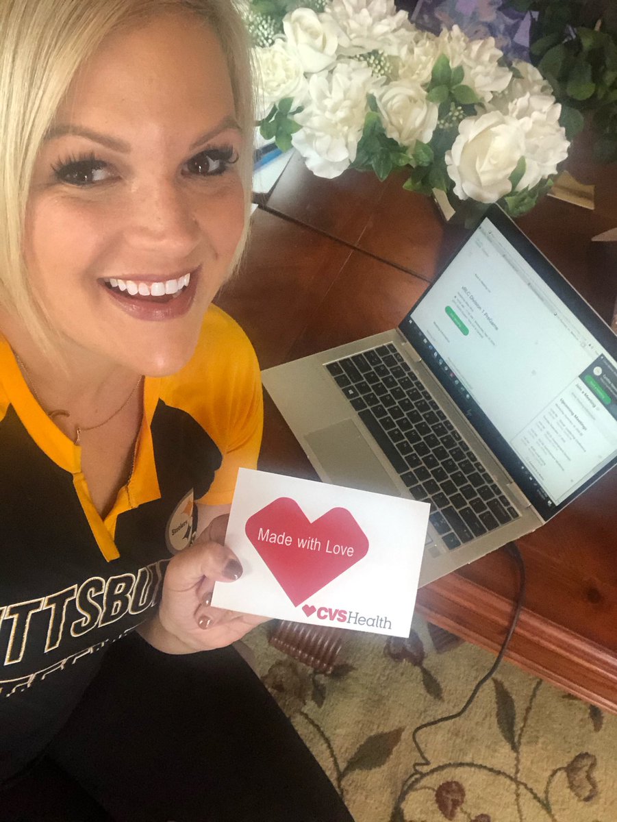 Sending cards to nursing homes during our virtual leadership conference! #CVSProud #GratefulForMyNewCareer #PittsburghSteelers <a href="/UlreyAlisa/">alisa ulrey</a> <a href="/DFitzgeraldCVS/">Dana Fitzgerald (she/her)</a> <a href="/brandicampanell/">brandi campanella</a> <a href="/CVSHealth/">CVS Health</a>