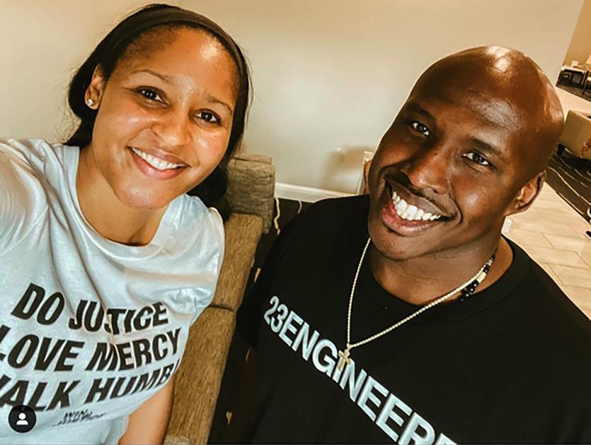 GDPsports's tweet photo. Maya Moore, former Collins Hill star, marries man she helped free from prison during WNBA hiatus https://t.co/wDH60S6mhE https://t.co/Y83FcctQBU