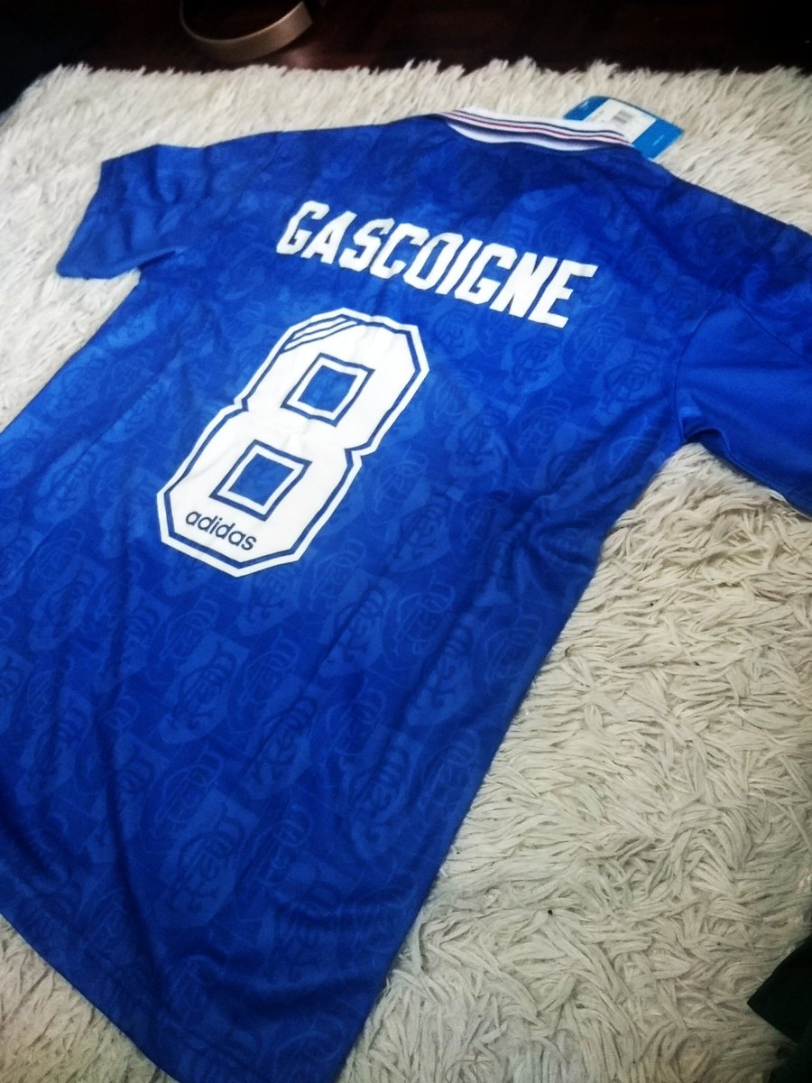 Rangers F.C 95/96 Home Kit X Gascoigne