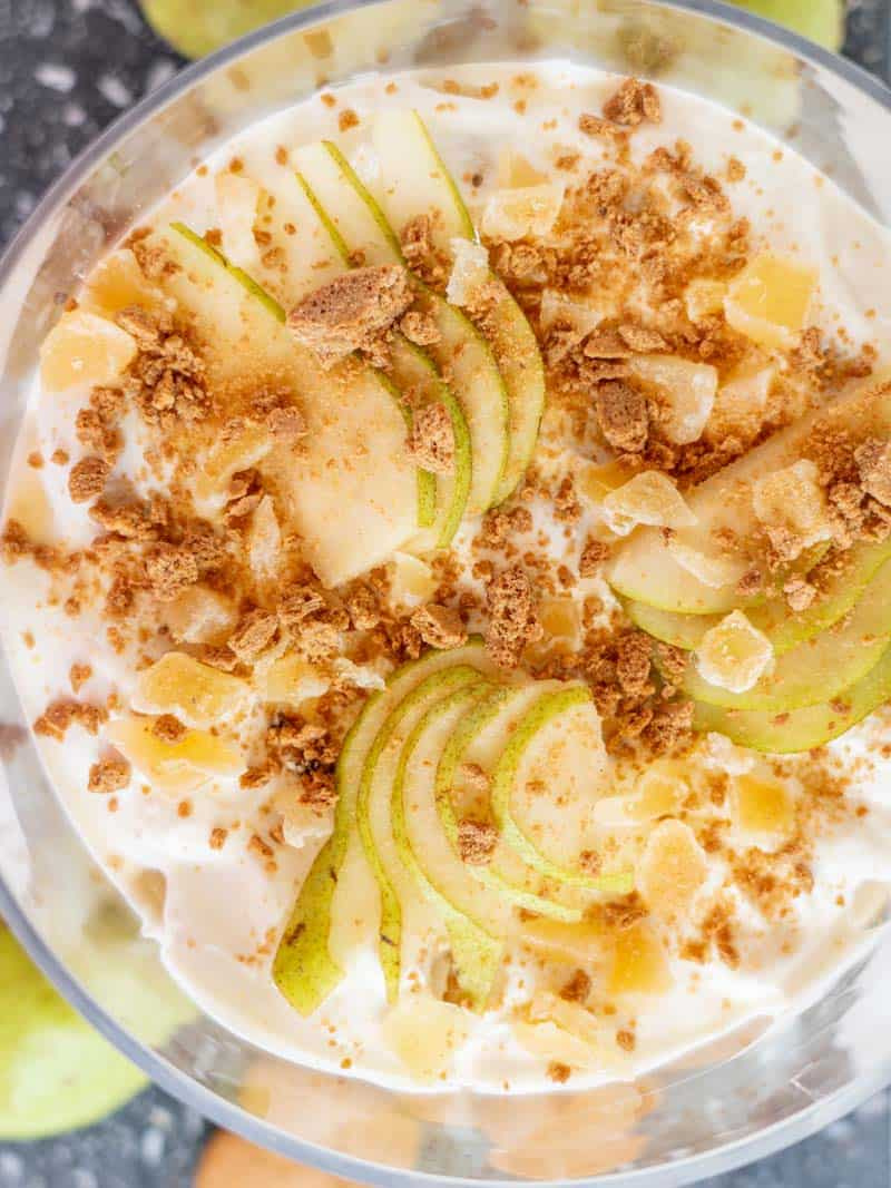 Ginger &amp; Pear Parfait⁠ - Embrace succulent pears with warming ginger, this recipe is delicious and easy! Find out how to make it on our website now: 
billingtonsgingerbread.co.uk/portfolio-item…