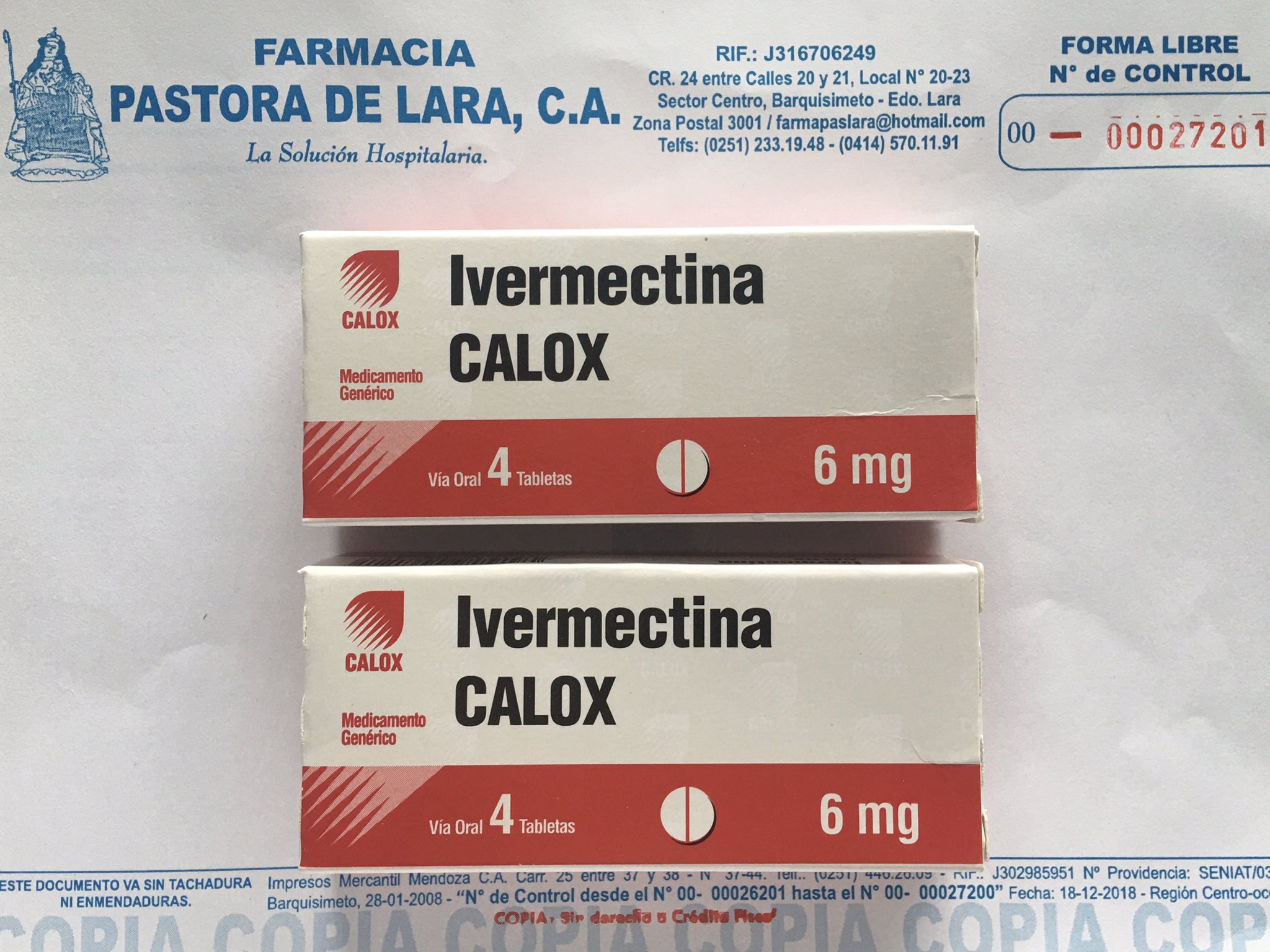 Ivermectina calox 1 de 24 tabletas