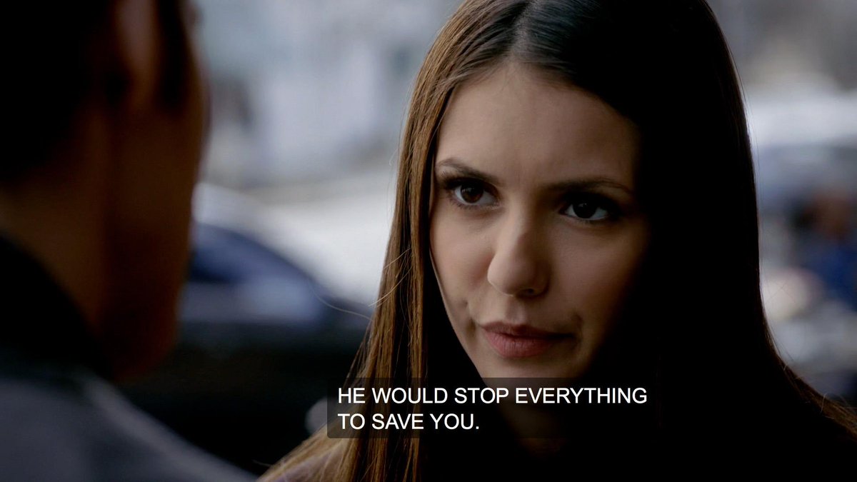 justinbiemine's tweet photo. elena giving damon the credit he’s due when no one else does makes me :) https://t.co/qjDvQo8Fqs