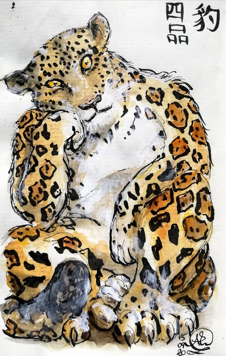 AsWinkart's tweet photo. Zwei Versionen (Tageslicht vs warme Schreibtischlampe #kleineKunstklasse) des 4. Militärbeamten-Ranges der Ming- und Qing-Dynastie (bis 1664): der #Leopard.
4th military rank of the #mandarinsquare in Ming- and Qing dyasty (until 1664): the leopard.
#宫员的補子
#武官
四品 #豹 https://t.co/HWpaNUEzvm
