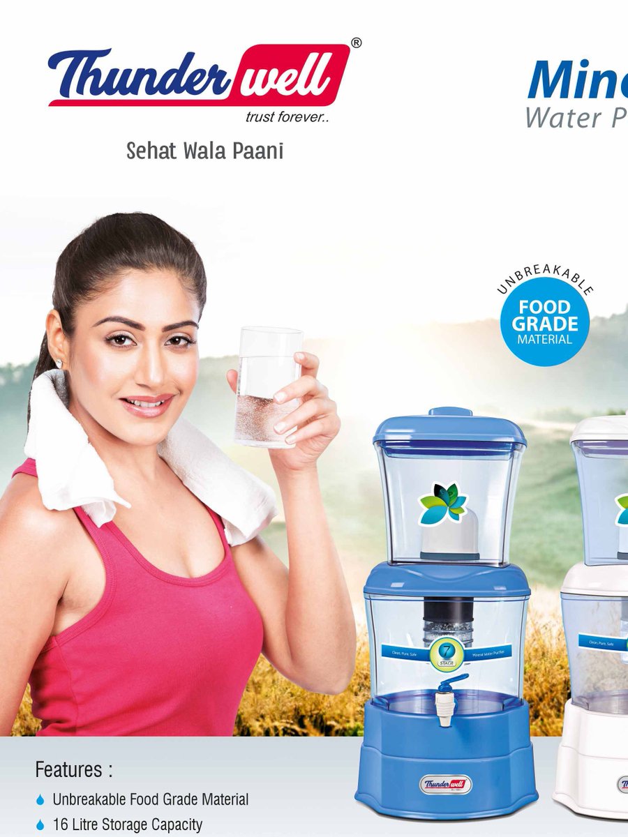 thunderwellro's tweet image. Gravity Water Purifier ensures sterilized and uncontaminated drinking water supply at the comfort of your home.

#alkalinewaterfilter #Thunderwellro #alkalinewater #alkaline #waterpurifier #waterpurifiers #sehatwalapaani #rowaterpurifier #DomesticRO #surbhichandna #Surbhichandana