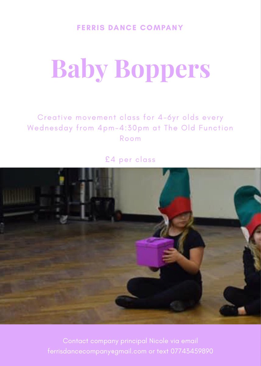 FerrisDanceCo's tweet photo. This evening we have the following classes available: 

💫Baby Boppers FOUR spaces 
💫Mini Movers FOUR spaces 
💫Pre-Seniors ONE space 
💫Seniors ONE space 

If you’d like a space in any of the above classes please message us and we’ll get all the info sent across to you 😁🕺🏼💃🏻 https://t.co/ven8T9DAcf