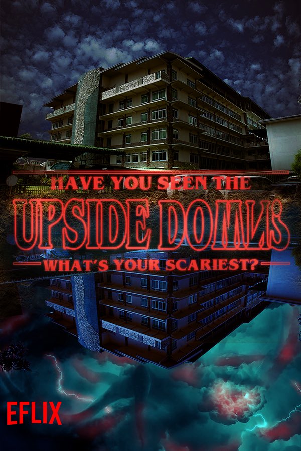 officialLLN's tweet photo. The upside down is a cold and scary place, but do you have the scariest story or experience inside the campus?
Drop it and maybe youโre not the only one who escaped the Upside Down.
#EflixAndChill
#EnlistmentWeek2020 https://t.co/e0BlX3cCqv