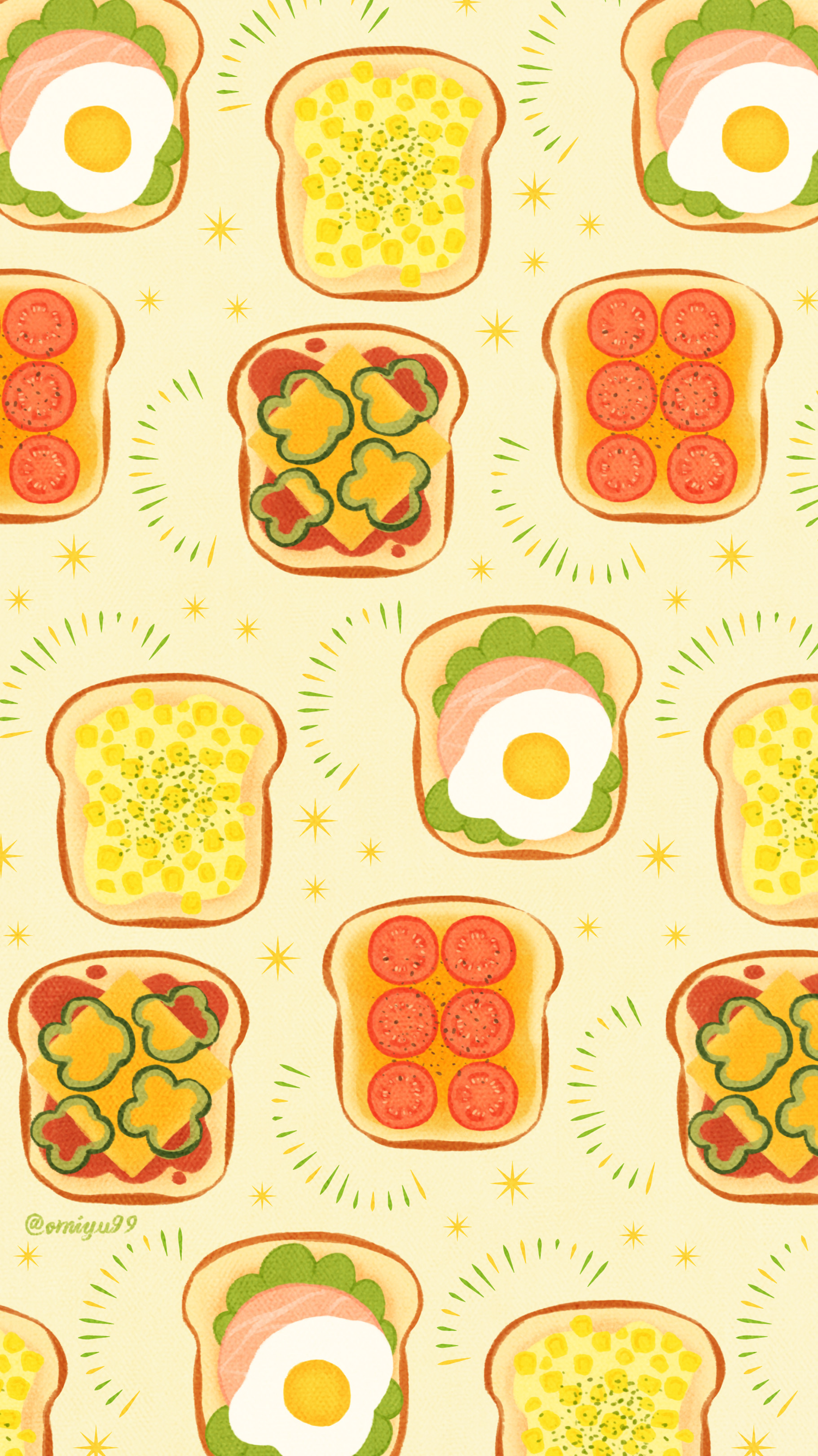 Twitter 上的 Omiyu おやさいトーストな壁紙 Illust Illustration トースト Toast イラスト Iphone壁紙 壁紙 食べ物 T Co Uljeavna5n Twitter