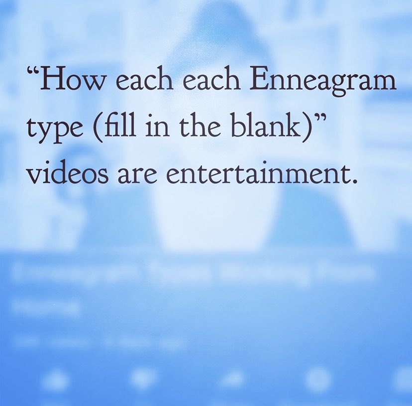 And I've not seen so many mistypings in my 20 years of working with the  #Enneagram and it has something to do with the entertainment piece and people typing people based on outside-in Enneagram. Don't go to entertainment for good Enneagram info. Go to it for entertainment.