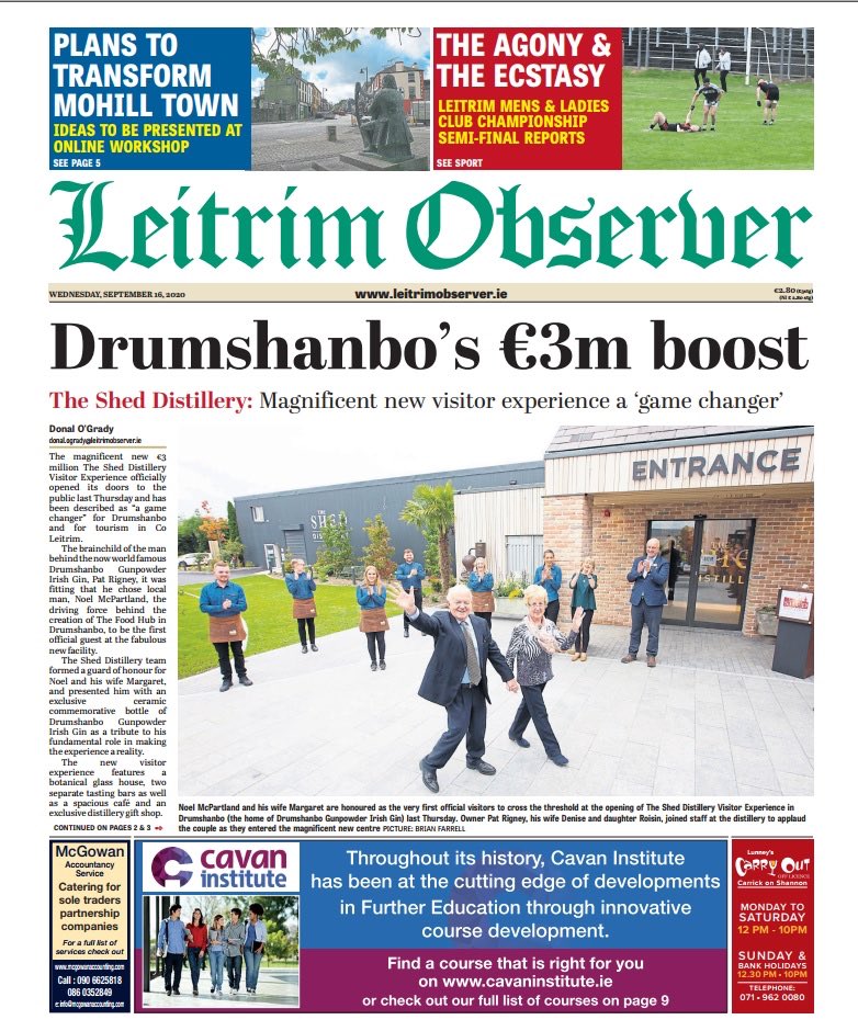 Community unites behind The Shed Distillery Visitors Experience - Drumshanbo #gunpowdergin #leitrim #community #United