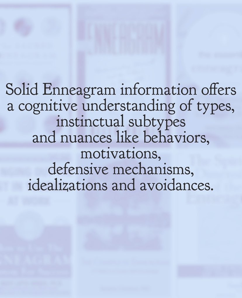 There's good Enneagram info out there. This is good as there was little out there when I started. I'm a big fan of solid lineage. I chose Helen Palmer as my teacher as she's grounded in lineage & emphasized psycho-spiritual integration. The  @EnneaWorld is grounded in lineage