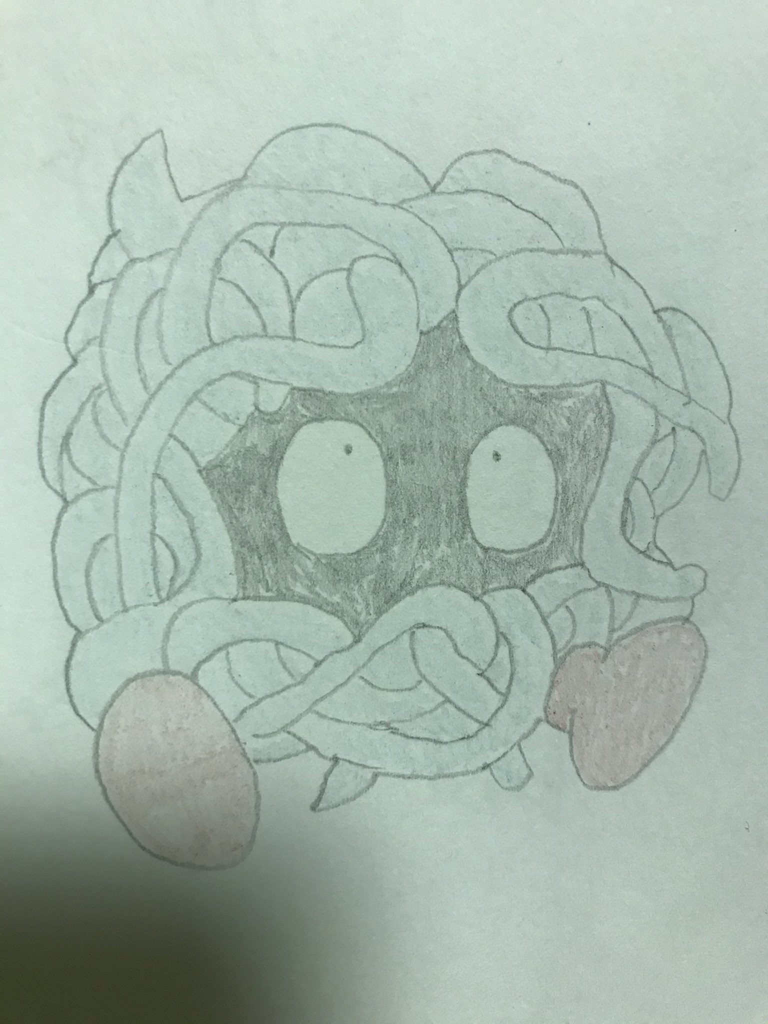 コロネケン 渋谷 左 模写 右 ノーヒント ポケモン図鑑 第1世代 No 114 モンジャラ T Co Cjoocmvgkl Twitter