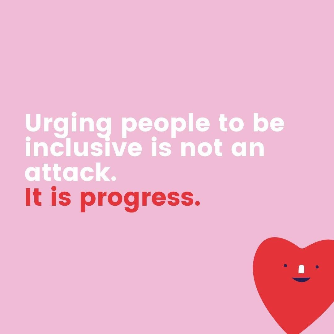 WeAreBAND's tweet photo. This quote really means something to us at BAND - Every step we make towards urging people to be inclusive is positive progress. 💪🏻🤍

Quote by DaShanne Stokes.

#inclusive #music #equality #racism #blm #lgbtq🌈 #diversity #brassband #change #support #sexuality #respect #inspire https://t.co/uP8pMcrMAX