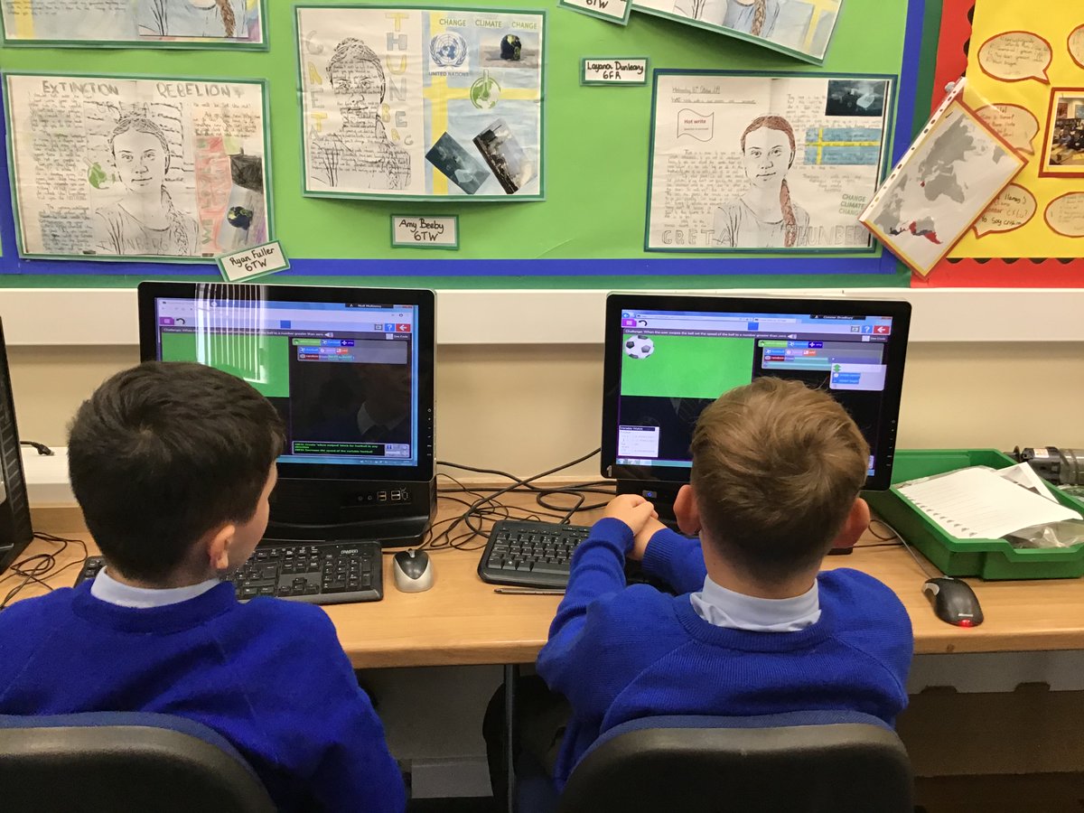 SJPSRed's tweet photo. Year 6 have been working hard on their coding this week. #programmersoftomorrow https://t.co/L8nWnREqTJ