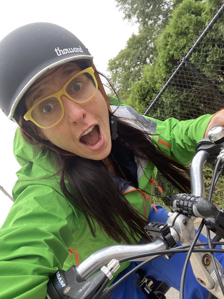 “Quick bike commute to work! Love that Madison is full of designated commuter bike baths.”