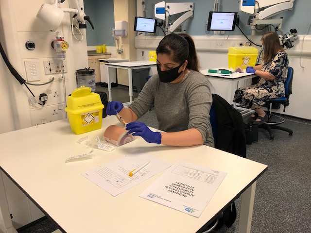 clinskills's tweet photo. Thank you for a great morning discussing injection technique and Medicines Administration, lovely to meet some new faces and start the flu vaccination training on a high @BTHFT @BTHFTsimtech #vaccination #influenza #educationmatters https://t.co/jHRmQzdTLU