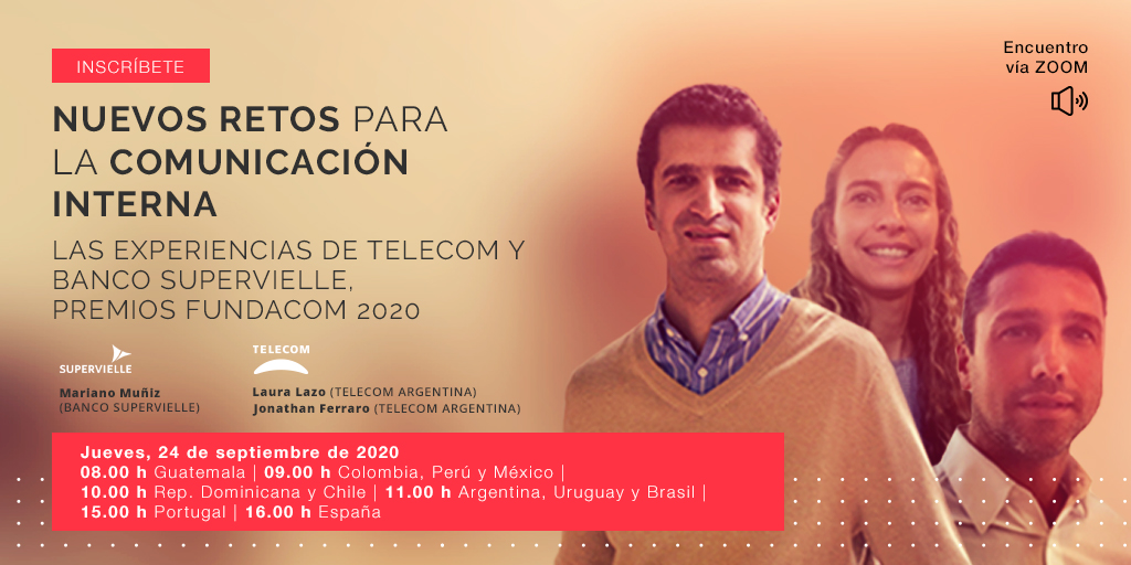 fundacom_lat's tweet photo. ¿Cómo se han fortalecido la cultura interna y el propósito de las organizaciones tras la #Covid19?

Webinar: "Nuevos retos para la #ComunicaciónInterna" con @marianoMBC (@Supervielle_ARG), y Laura Lazo y @Jonasferraro (Telecom Argentina).

Inscríbete👉 https://t.co/5hOpiNaJCC https://t.co/XPZwCXAtCB